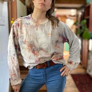 Ice tie dyed sweatshirt by Anna Joyce